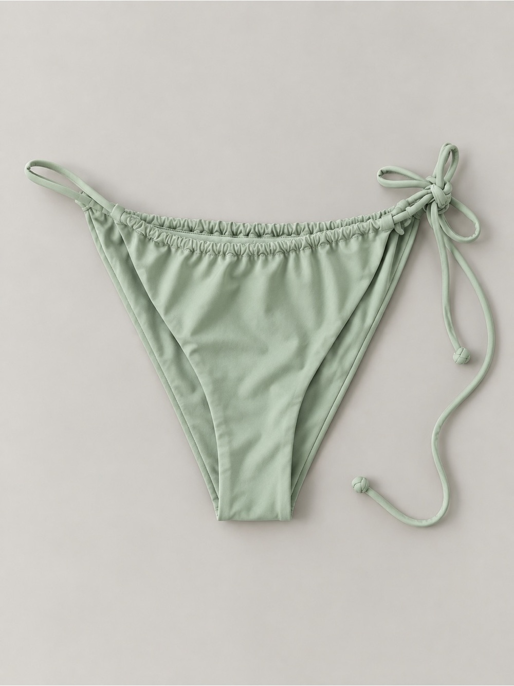 STONE FOX SWIM River Bikini Bottom in Aloe Wash
